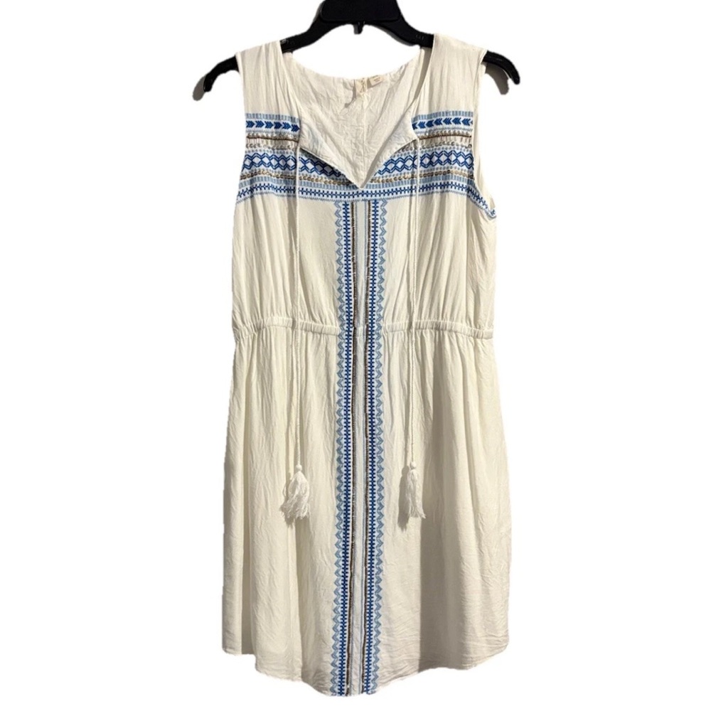 Kenji Women’s Boho Sleeveless Embroidered Beaded Fair Isle Sheath Dress Aztec - Picture 2 of 14